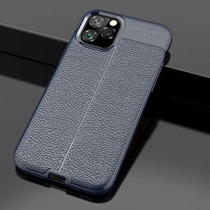 Vintage Luxury Leather Bumper Phone Case on For iPhone