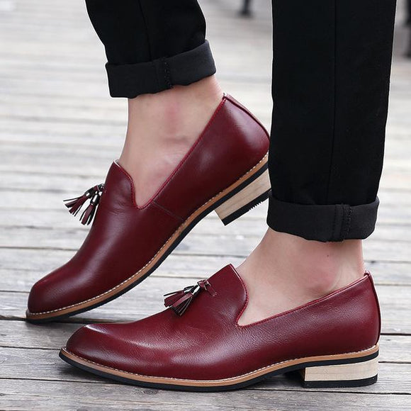 Shoes - Luxury Brand Pointed Toe Business Brogue Shoes