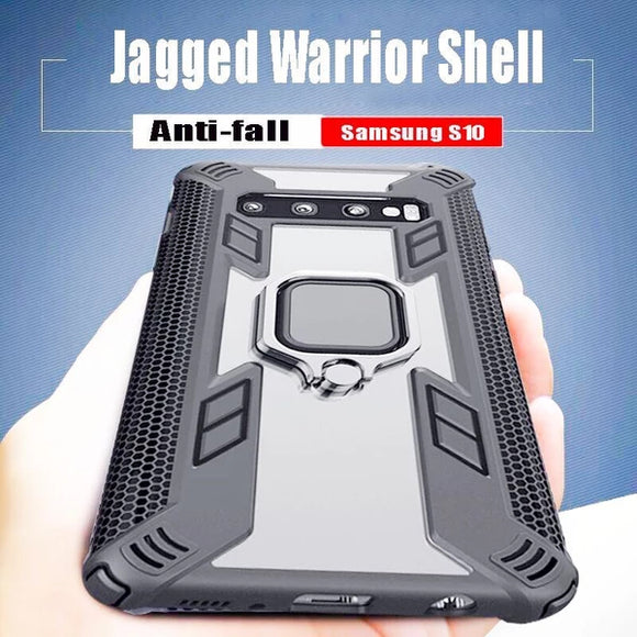 Luxury Armor Shockproof Ring Ultra Thin Phone Case For Samsung Galaxy S10 Plus S10 iPhone XS MAX XR X-8 7Plus 6 6s