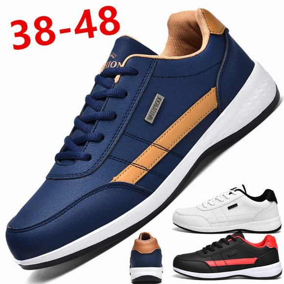 2023 Leather Breathable Men Shoes Sneakers