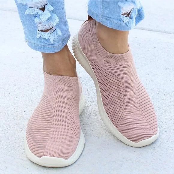 New Sneakers Women Breathable Flat Shoes