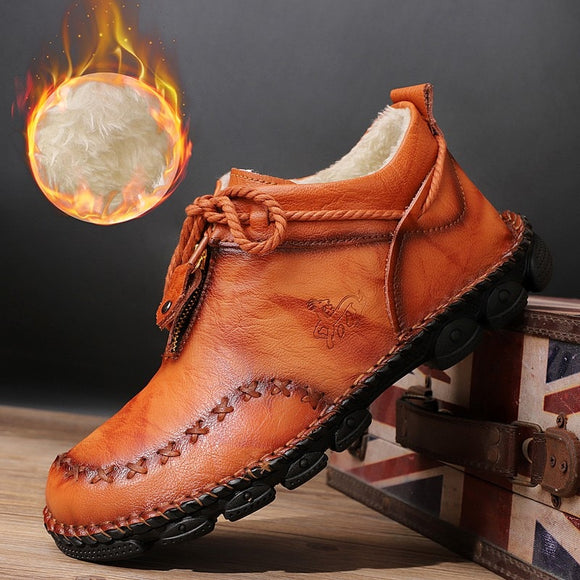 Leather Warm Men's Shoes