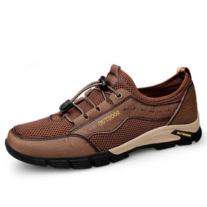 2021 Outdoor Breathable Genuine Leather Men's Shoes
