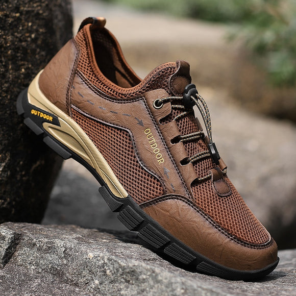 2021 Outdoor Breathable Genuine Leather Men's Shoes