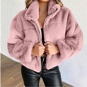 2021 Winter Women Hoodie Warm Long Sleeve Fleece Jackets