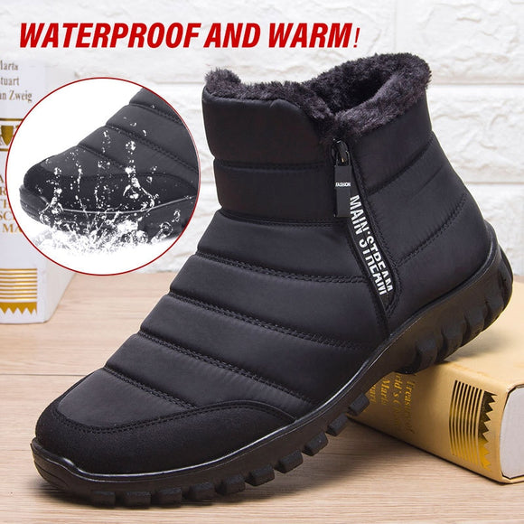 men waterproof snow men shoes