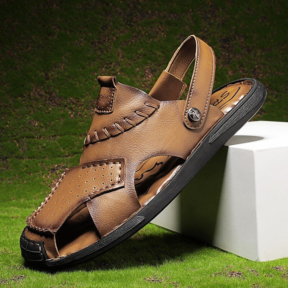 2022 New Large Size Men's Leather Sandals
