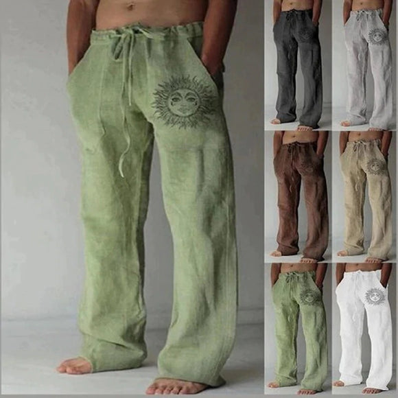 Summer New Vintage Men's Cotton Oversized Jogger Trousers