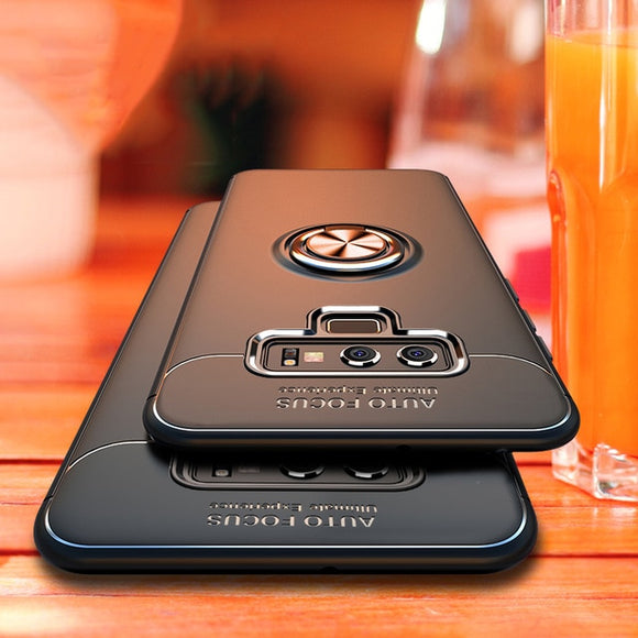 Luxury Heavy Duty Anti-knock Bracket Ring Shockproof Holder Case For Samsung Galaxy Note 9 8 S9 S8 S7 S6 Edge Plus