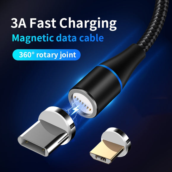 3A Fast Magnetic Charging Type-C Cable For Samung& Huawei