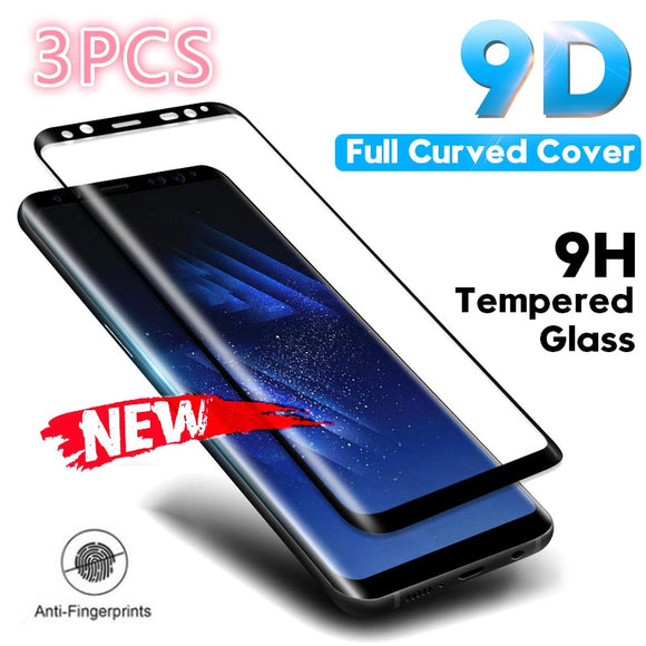 Curved Edge Full Tempered Glass For Samsung S6 S7 Edge S8 S9 + Note 8 9