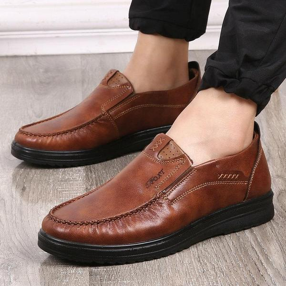 Shoes - Men's Lightweight Breathable Leather Shoes