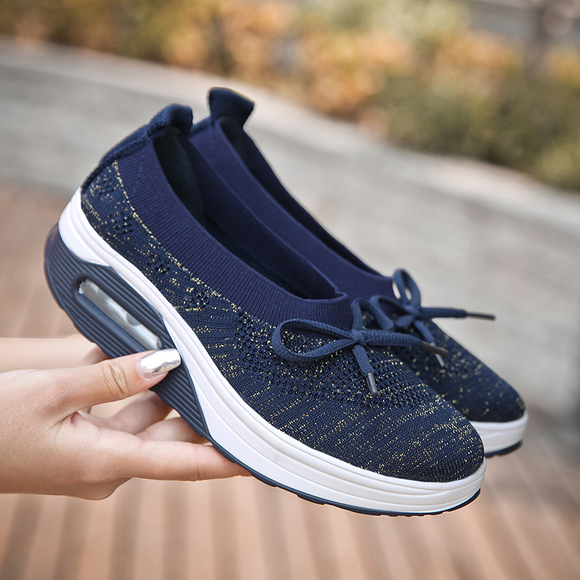 Hottest Fashion Flying Woven Surface Air Cushion Shoes