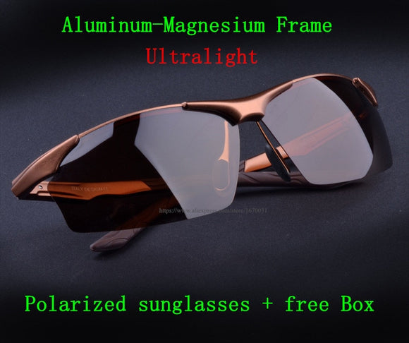 Hot Aluminum Magnesium Alloy Men's Polarized Sunglasses Driving Mirror Glasses