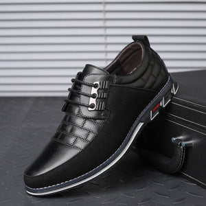 Genuine Leather Mens Walking Shoes