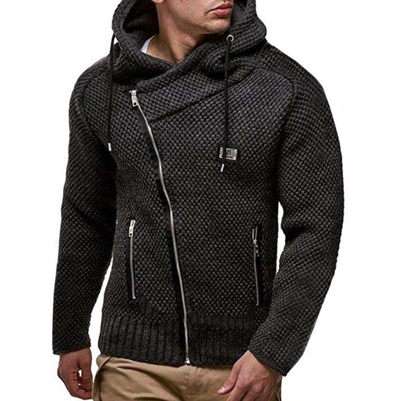 New Casual Zipper Cardigan Sweater