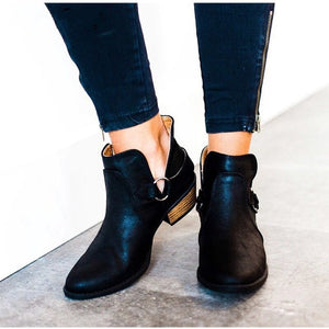 Spring Autumn Ankle Boots