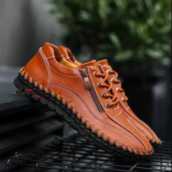 Breathable Men Flats Genuine Leather MoccasinsPlus size ankle boots matin shoes(BUY 2 GET 10% OFF, BUY3 GET 15% OFF)