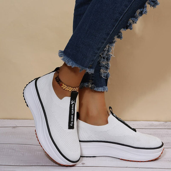 Fashion Platform Hollow Out Female Casual Shoes