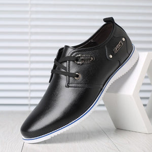Genuine Leather Brogue Men Casual Shoes
