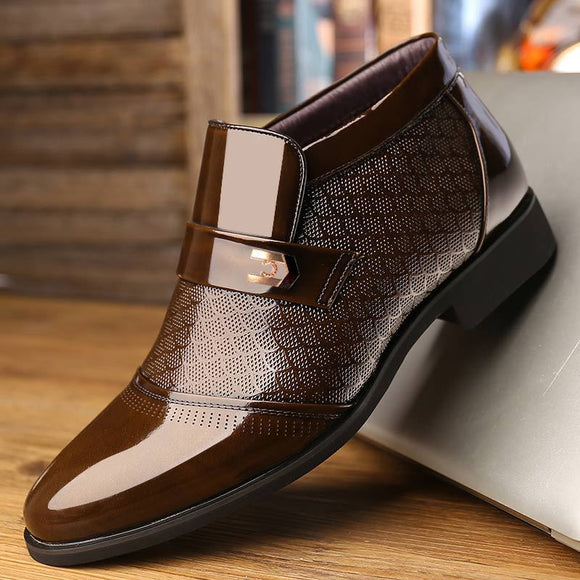 Business Chelsea Mens Winter Leather Boots