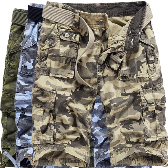 Men Summer Military Cargo Camouflage Shorts