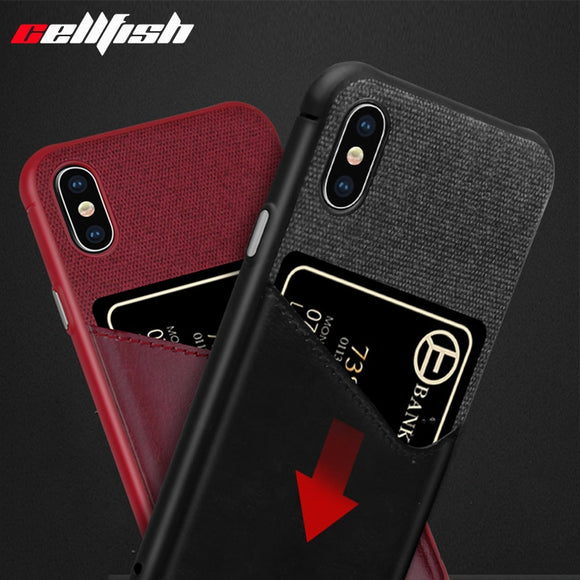 Luxury Card Slot Wallet Case for iPhone X XR XS MAX