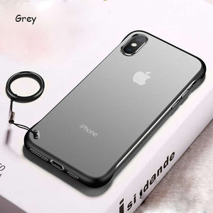 Clear Frameless Finger Ring Micro Matte Case for Samsung S10e S10 Plus S9 S8 Plus Note8 Note9