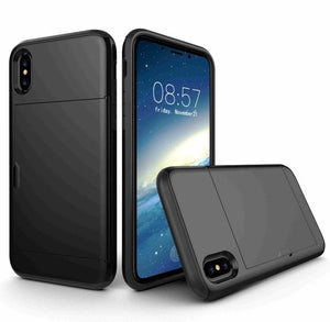 Fashion Wallet Card Holder Cover For iPhone X XR XS Max