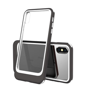 2 in 1 Combo Acrylic TPU Clear Armor Protection Case for iPhone X XS Max XR  (Buy 2 Get 5% OFF, 3 Get 10% OFF)