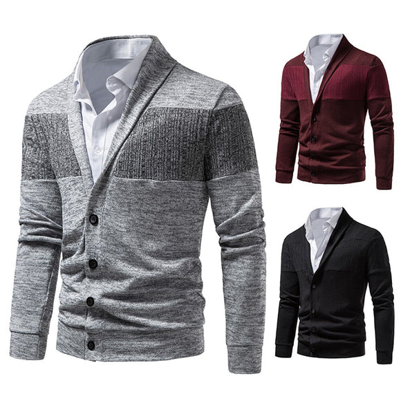Casual Men Cardigan Spring Autumn Mens Thin Knitted Jackets