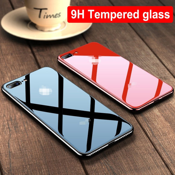 Electroplating Tempered Glass Phone Case