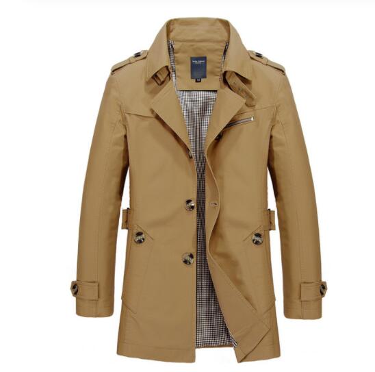 Factory Outlet Male Casual Jacket Long Trench Coat(🔥BUY 2 GET 10% OFF, BUY3 GET 15% OFF)