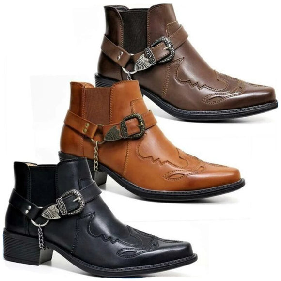 2022 Men's Vintage Cowboy Boots