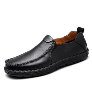 Shoes - Men's Fashion Comfortable Loafers Leather Slip On Shoes