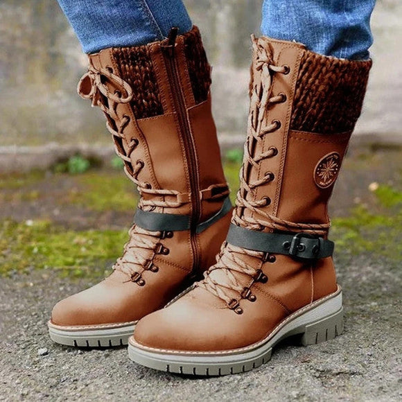 Women Fashion Winter Mid Calf Boots