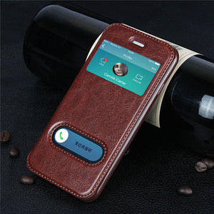 Phone Case - PU Leather Maganetic Flip Cover Case for iPhone X