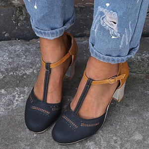 Rome Summer Ladies T-Strap Casual Sandals