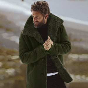 Men Brand Fleece Winter Coat Jacket