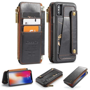Flip Leather wallet Case for iPhone