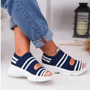 Flying Woven Soft Women Lazy Sandals