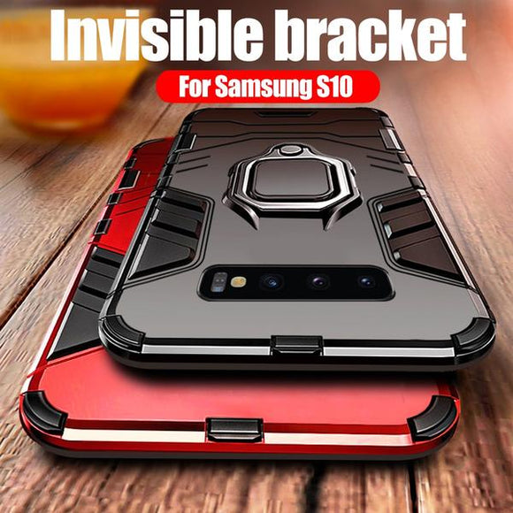 Luxury Bracket Ring Holder Ultra Slim Shockproof Case For Samsung Galaxy Note 10 note10pro S10e S10Plus Note 9 8 S9 S8 S7 S6 Edge Plus