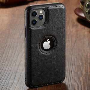 Vintage PU Leather Back Ultra Thin Case Cover for iphone iPhone 11 11 Pro 11 Pro Max