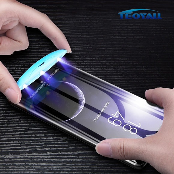 Full Curved Liquid Glue Tempered Glass For Samsung Galaxy S6 S7 Edge S8 S9 Plus Note 8 9