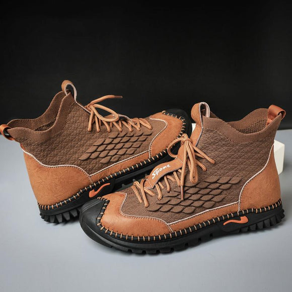 Men's Casual Designer Lace-Up Sneakers