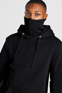 Men Turtleneck Zipper Solid Fashion Hoodies