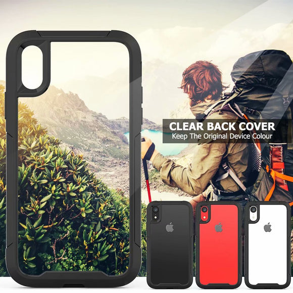 Phone Case - Full-Body Rugged Clear Bumper Phone Cover for iPhone XS Max X XR