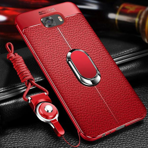 Soft Silicone PU Leather Stand Holder Case for Samsung S7 Edge S8 S9 + S10 Plus Note 10  8 9