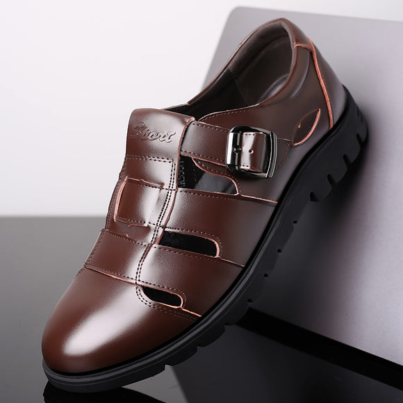 Shoes - Men Sandals Genuine Leather Casual Sandals
