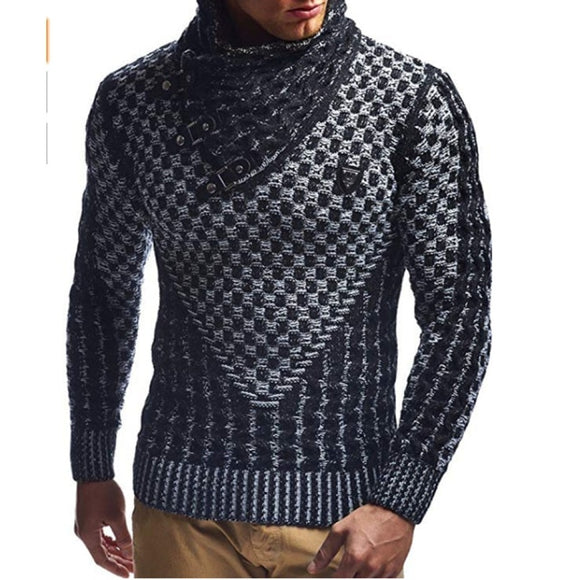 Men Warm Pullover Slim Casual Knitwear